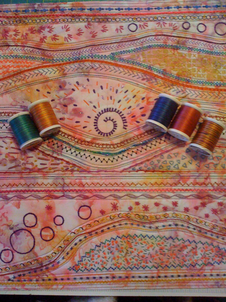 Quilting with Sulky 30 wt. Cotton Blendables Thread