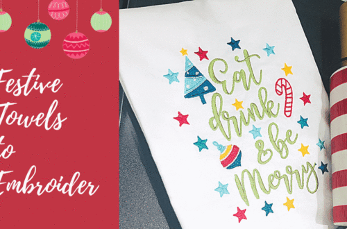 Festive Towels to Embroider