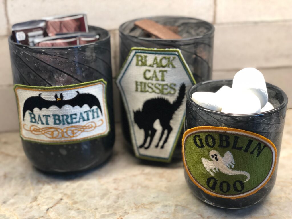 halloween decor for s'mores party