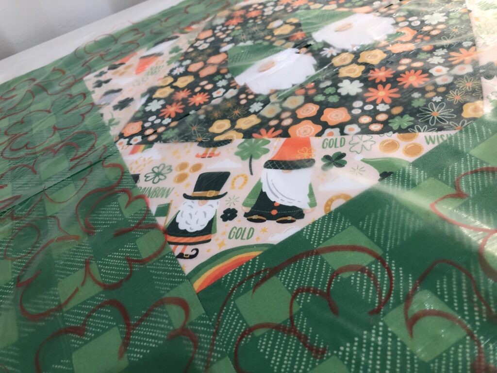 hand drawn quilting shamrocks
