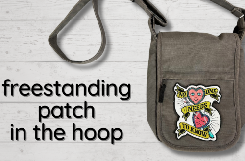 freestanding patch in the hoop