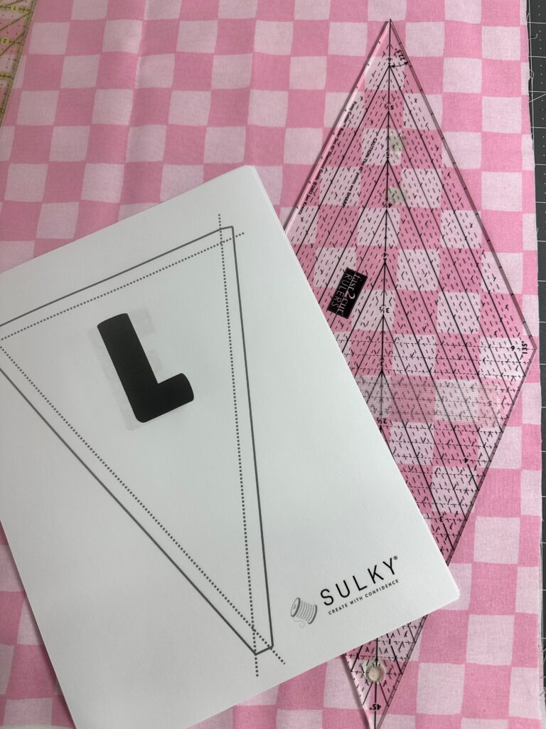 paper templates on lemonade stand bunting
